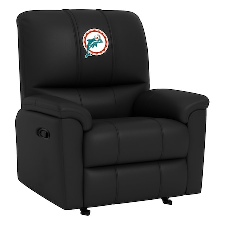 Dreamseat Rocker Recliner with Miami Dolphins Alternate Logo XZ52031CDRRBLK-PSNFL20093